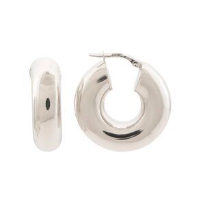 MILOR SILVER Silver Made In Italy Sterling Silver Hoop Earrings